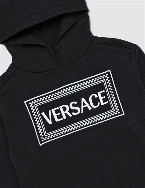 versace collection logo hoodie